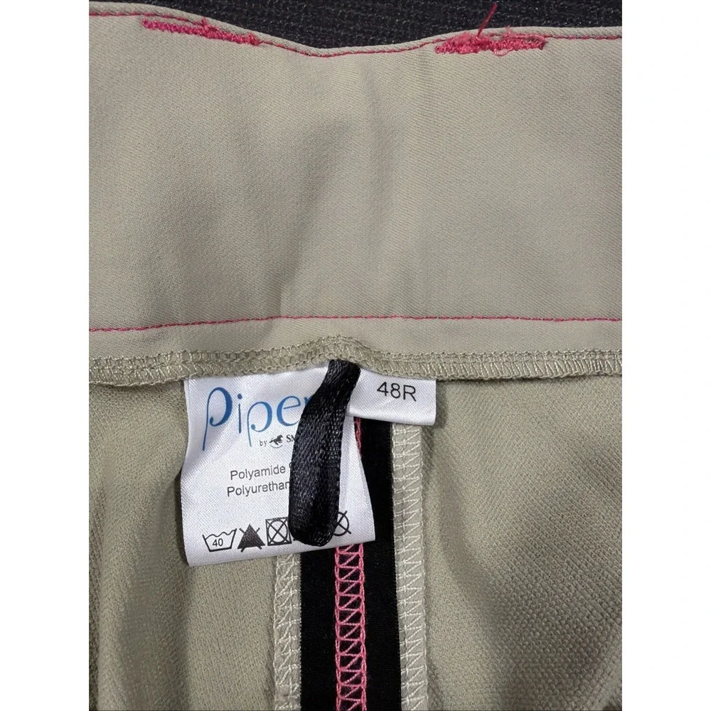 NWOT PIPER Evolution‎ By Smartpak Gray Pink Breeches Full Seat 48R